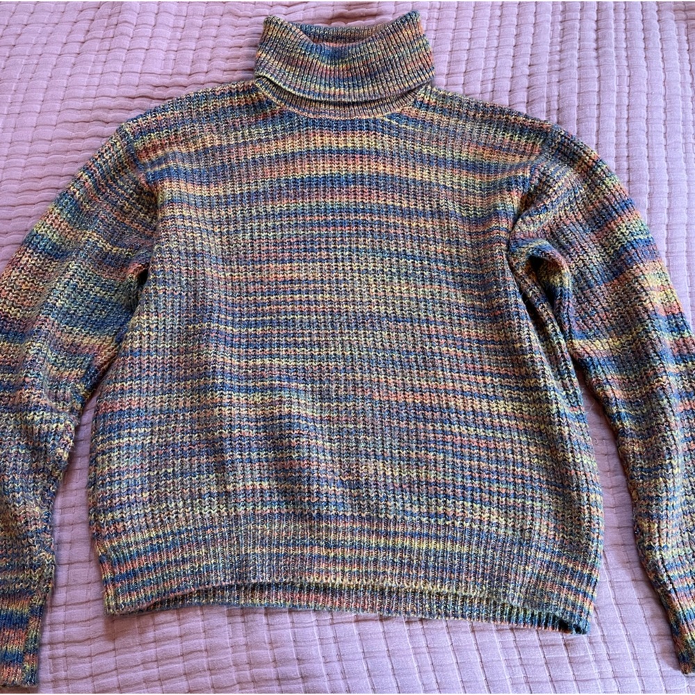 EUC Multicolored Urban Outfitters Turtleneck